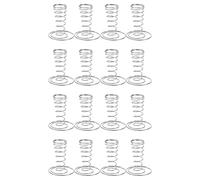 Eoslcusmvl Paquete de 16 Soportes para Conos de Helado, Soportes para Conos de Acero Inoxidable, Soportes para Conos de Pizza, Soportes para ExhibicióN de Conos de Comida