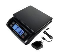 Eosphorus Báscula Digital para Paquetes hasta 30kg, Balanza de Envío Postal con Plataforma de Acero Inoxidable, Función de Conteo y Hold, Pantalla LCD, Incluye Adaptador AC y USB