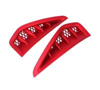 EOTCXJBX Guardabarros delanteros compatibles con RAM 1500 TRX 2023-2025, rejilla de ventilación, orificio de rejilla, embellecedor de emblema, cubierta de alerón de flujo ABS.(Matte red)