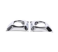 EOTCXJBX Kit de pegatinas decorativas for marco de protección de faros antiniebla delanteros, compatibles con Fiat 500 2011-2015, ABS, fibra de carbono, accesorios exteriores for coche.(Fog Light A)