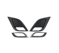 EOTCXJBX Rejilla antiniebla for parachoques delantero de coche, compatible con Mazda 3 2010-2011, con marco cromado, BBN250C11C