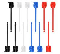 Eouayoree Accesorio Mezclador de Epoxi para Taladro, Juego de 12 Piezas: Paletas Helicoidales, de Pintura, Accesorio para Taladro de 6,5 Pulgadas