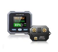 Eouayoree BL105F Medidor de Coulomb DC10-100V 0-50A Medidor de Batería Impermeable y Voltímetro para Vehículos Eléctricos de Dos Ruedas,A