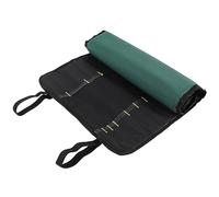 Eouayoree Bolsa de Rollo Plegable de Tela Oxford Impermeable Multifuncional Bolsa de Herramientas de Almacenamiento PortáTil Bolsa de Almacenamiento de Cuchillos de Chef 22 Ranuras