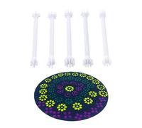 Eouayoree Herramientas para Pintar Pétalos de Flores por Puntos, Herramienta para Punteado de 10 Pétalos, Herramientas para Flores de Doble Cara, Sellos Florales para Hacer Tarjetas.