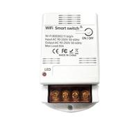 Eouayoree Interruptor Inteligente WiFi Módulo de Relé 30A Controladores de Interruptor Inteligente Automatización del Hogar Temporización de Encendido y Apagado Discurso