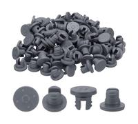Eouayoree Tapones de Goma para Viales de 7,5 mm/0,3 Pulgadas, 200 Piezas, Tapón de Botella de Caucho Butílico de Dos Patas, Sello de Puerto de Inyección Autorreparador