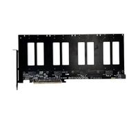 Eouayoree Tarjeta de Expansión Adaptadora de Disco Duro R37D PCIe 5.0 X16 A 4 Puertos E1.S/E3.S (SFF-TA-1002), Gen5, Compatible con One Drag Four