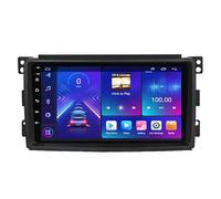 Eouyt Android 14 Radio Estéreo De Coche 2 DIN para Benz Smart Fortwo 451 2005-2010 9 Pulgadas Pantalla Táctil Reproductor Multimedia con CarPlay y Android Auto inalámbrico(P4 4G+WiFi 8Core 4G+64G)