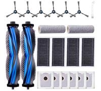 EOVWAEO Juego de accesorios de 21 piezas para robot aspirador ECOVACS DEEBOT X8 PRO OMNI/X8 OMNI/X8, accesorios de repuesto, 2 cepillos principales, 2 rodillos, 6 bolsas para el polvo, 6 cepillos