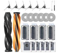EOVWAEO Juego de accesorios para robot aspirador Dreame X50 Ultra Complete / X50 Master / L50 Pro Ultra, 2 cepillos principales, 6 almohadillas de limpieza, 6 bolsas para el polvo, 6 cepillos