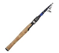 Eow XPEDITE Pro - Cañas de Pescar telescópicas portátiles y giratorias, 24 Piezas en Blanco de Carbono y Punta de Carbono sólido, Mango de Corcho, caña de Viaje, caña de Peso Ligero y Corto