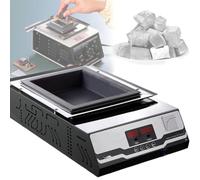 Eoweiot Crisol portátil de Soldadura de 1500 W, crisol eléctrico para fundir, Control de Temperatura de 0 ℃ a 600 ℃, para soldar y desoldar, Capacidad de estaño de 9,8 kg.