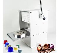 Eoweiot Máquina Manual de Sellado de Vasos para cápsulas de café, Dispositivo de Sellado para cafeterías Que Garantiza la frescura y la Calidad (37 mm). (4 Holes)