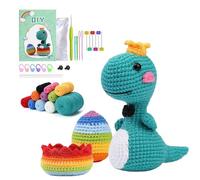 Eowppue Kit de Crochet para Principiantes - Completo Set de Ganchillo y Amigurumi con Accesorios Multicolores y Video Tutorial Paso a Paso