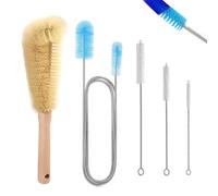 Eowppue Set de Herramientas de Limpieza para Acuarios y Cristales de Chimenea - Ideal para Filtros de Acuario, WC Net, Bar Keepers Friend y Fuegonet Limpiador Cristales Chimenea