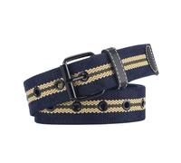 Eoyajsze Cinturón de lona de 3,8cm de ancho con hebilla negra para hombre y mujer, Color 2, 120cm