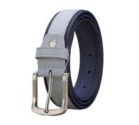Eoyajsze Cinturón de piel de ante para hombre con hebilla de pasador, Color 1, 110 cm