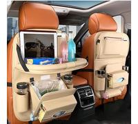 EOYLBFWH Organizador Respaldo Asiento Coche, para Tesla Model Y Model 3 2017-2023 Mesa Plegable Cubo Basura Coche Soporte Tablet Accesorios Interior Coche,C-1PCS