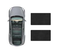 EOYLBFWH Parasol Techo Solar Coche para Mercedes Benz E-Class 2025, Mosquitos Y Sol Malla Transpirable Protector Calor Cortina Techo Corredizo,D-Black Suede-Normal