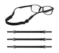 EOYVAIL Cadenas y cordones de gafas para mujer,3 correas antideslizantes para gafas deportivas, correas ajustables y seguras, patillas para gafas, correa antideslizante