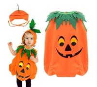 EOZY Disfraz de calabaza disfraz de cosplay de Halloween Carnaval traje de calabaza con sombrero para niños niños 3-6 años (altura 95-110CM)