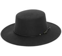 EOZY Sombrero Fedora Clásico de Fieltro con ala Ancha y Plana para Mujer y Hombre