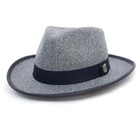 EOZY Sombreros de Fedora para Hombre Mujer Unisex ala Ancha Vintage Sombrero Panamá de Fieltro Poliéster Clásico Gorra Jazz Invierno Otoño (Gris Claro)