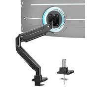 EP Gear de 17 a 49 Pulgadas para Pantallas de hasta 20 kg, Brazo Curvo Ultra Ancho para Monitor de Alta Resistencia, Soporte de Escritorio Individual Totalmente Ajustable, VESA 75x75mm/100x100mm