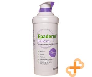 EPADERM Crema Hidratante 500g Para Piel Seca, Eczema Y Psoriasis, Uso Diario