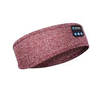 ePalZoneXP Auriculares inalámbricos Bluetooth 5.0 con máscara de ojos estéreo, auriculares de música, diadema para dormir, para dormir de lado, auriculares deportivos al aire libre (rojo)