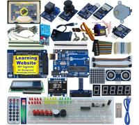 ePalZoneXP Kit de inicio compatible con Arduino Uno R3 o MEGA 2560 R3, las más detalladas explicadas más de 50 lecciones, más de 40 artículos de conocimiento de fondo (kit definitivo con compatible