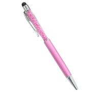 EPANO 10 bolígrafos de cristal con logotipo personalizado, grabado personalizado, nombre, pantalla táctil, regalos escolares, bolígrafo de metal publicitario (morado claro)