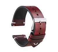 EPANO Para Rox Classic correa de reloj italiana vintage de cera de aceite 20 mm 22 mm pulsera de liberación rápida correa de cuero genuino (color: rojo, tamaño: 22 mm)