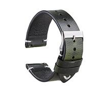 EPANO Para Rox Classic correa de reloj italiana vintage de cera de aceite 20 mm 22 mm pulsera de liberación rápida correa de cuero genuino (color: verde, tamaño: 20 mm)