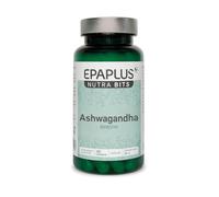 EPAPLUS Ashwagandha 600 mg B6 100 cápsulas veganas relajación diaria | Ashwagandha 600 mg con vitamina B6 para estrés y relajación. Apoyo al bienestar diario. 100 cápsulas veganas