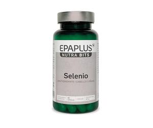 EPAPLUS Nutrabits Selenio 100 µg para Cabello y Uñas, 60 Cápsulas | Complemento alimenticio con selenio, que contribuye a proteger las células frente al daño oxidativo y mantener cabello y uñas