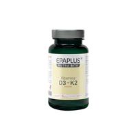 EPAPLUS NUTRABITS Vitamina D3 + K2 (2000 UI + 75 µg MK7) - 90 Cápsulas Vegetales - Huesos, dientes y sistema inmunitario - Vegano, sin gluten y lactosa - Suministro 3 meses