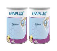 EPAPLUS - Pack 2 Unidades de 305 gr para 60 días Antiox Colágeno en polvo - Sabor Vainilla - Con ácido hialurónico y Vitamina E - 305 g