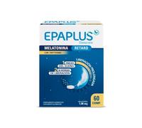 EPAPLUS Sleepcare Melatonina Retard 1,98 mg con Triptófano, 60 Comprimidos | Complemento alimenticio con melatonina, triptófano, magnesio y vitaminas B3 y B6, que ayuda a conciliar el sueño
