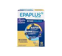 EPAPLUS Sleepcare Melatonina Retard Balance, 60 Comprimidos, con Triptófano + Ashwagandha, Ayuda a Conciliar El Sueño y en Periodos de Estrés, Liberación Prolongada