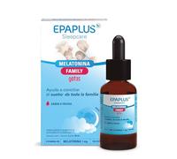 EPAPLUS Sueño Melatonina Family Gotas. 30 ml. Sabor Frutas, Ayuda A Conciliar El Sueño, 150 Dosis, Para Niños y Adultos
