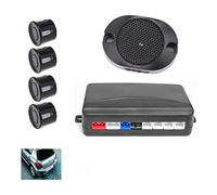 ePathChina Sistema de Sensor de Aparcamiento de 4 Sensores con Alarma Audible y Resistente al Agua, Asistente de Coche Trasero-Negro