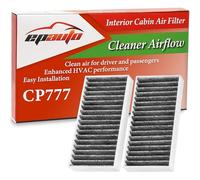 EPAuto CP777 (CF11777) Filtro de aire de cabina premium de repuesto incluye carbón activado