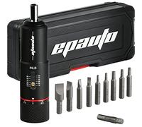 EPAuto Destornillador manual para armas de fuego | Engranajes de bicicleta, 10-65 pulgadas/libras - 10 bits, negro
