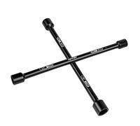 EPAuto Llave de lengüeta universal resistente de 14 pulgadas, llave cruzada de 4 vías, color negro