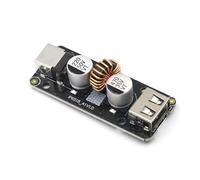 Epdpekc Adaptador de Corriente Reductor de Carga Rápida de CC de 45 W, 12 V/24 V A USB Tipo C PD y Tipo A QC3.0, IP6518