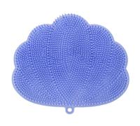 Epdpekc Fregador de Pies y Espalda Manos Montado en la Pared con Ventosas: Limpieza Profunda y ExfoliacióN en la Ducha Azul