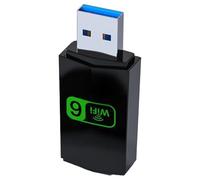 Epdpekc Mini Tarjeta de Red Inalámbrica de 1800 Mbps, Adaptador USB WiFi6, Receptor Inalámbrico WiFi de 5 GHz para PC