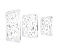 Epdpekc Uso de Plantillas de Acolchado Regla: Plantillas de Acolchado para Acolchar A Máquina-Plantilla de Acolchado de Movimiento Libre, Regla de Acolchado